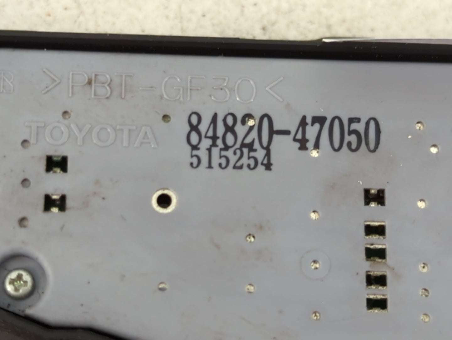 2004-2013 Toyota Prius Master Power Window Switch Replacement Driver Side Left P/N:84820-47050 Fits OEM Used Auto Parts - Oe