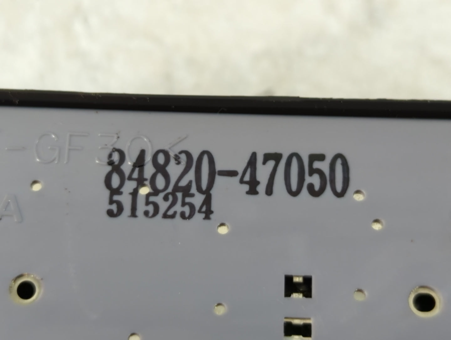 2004-2009 Toyota Prius Master Power Window Switch Replacement Driver Side Left P/N:84820-47050 Fits OEM Used Auto Parts - Oe