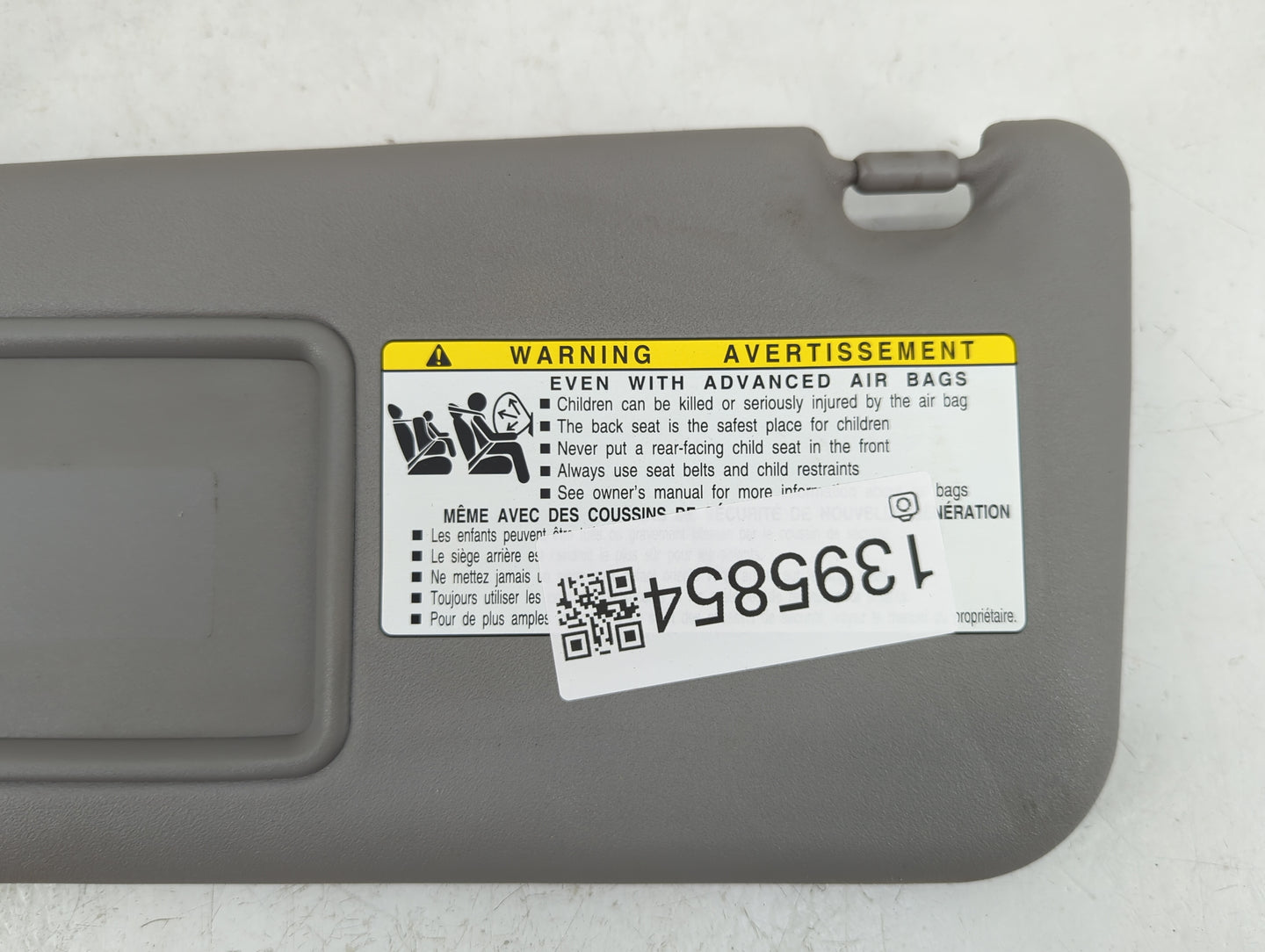 2006-2009 Toyota Rav4 Sun Visor Shade Replacement Driver Left Mirror Fits Fits 2006 2007 2008 2009 OEM Used Auto Parts - Oem