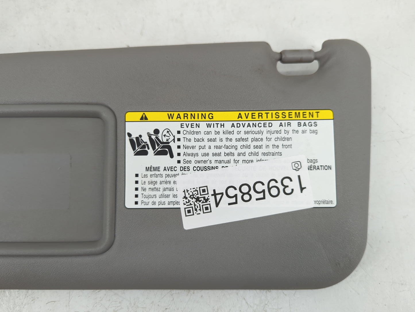 2006-2009 Toyota Rav4 Sun Visor Shade Replacement Driver Left Mirror Fits Fits 2006 2007 2008 2009 OEM Used Auto Parts - Oem