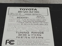 2006-2008 Toyota Rav4 Radio AM FM Cd Player Receiver Replacement P/N:86120-42160 122000-76700101 Fits Fits 2006 2007 2008 OE