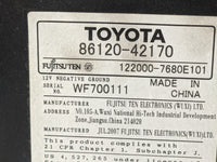 2006-2008 Toyota Rav4 Radio AM FM Cd Player Receiver Replacement P/N:86120-42170 122000-7680E101 Fits Fits 2006 2007 2008 OE