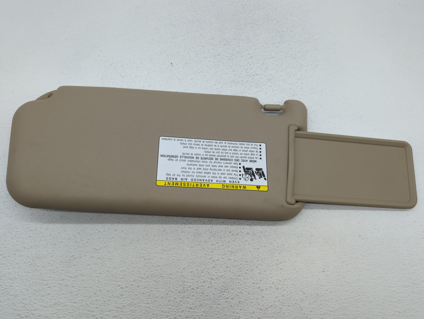 2006-2009 Toyota Rav4 Sun Visor Shade Replacement Passenger Right Mirror Fits Fits 2006 2007 2008 2009 OEM Used Auto Parts -