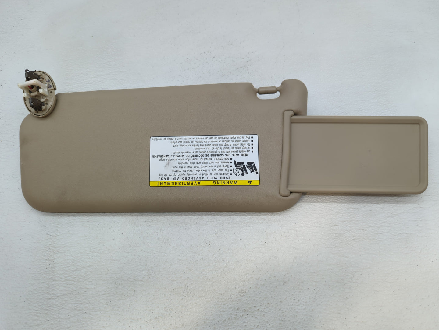 2006-2009 Toyota Rav4 Sun Visor Shade Replacement Passenger Right Mirror Fits Fits 2006 2007 2008 2009 OEM Used Auto Parts -