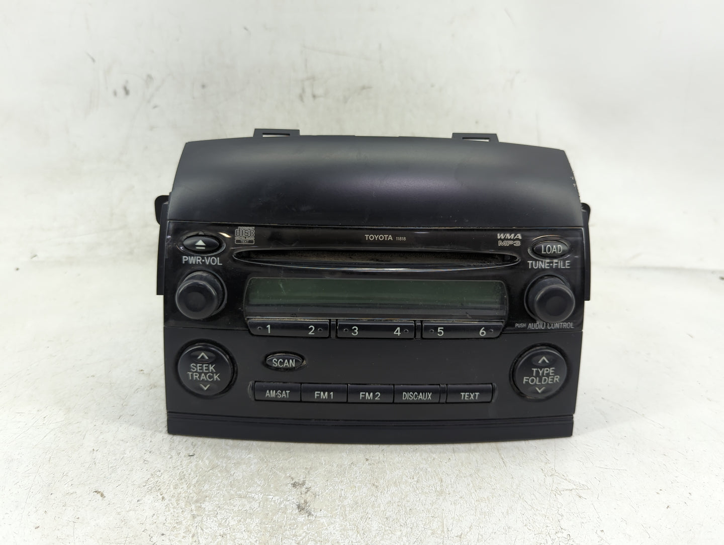 2006-2007 Toyota Sienna Radio AM FM Cd Player Receiver Replacement P/N:86120-AE053 Fits Fits 2006 2007 OEM Used Auto Parts -