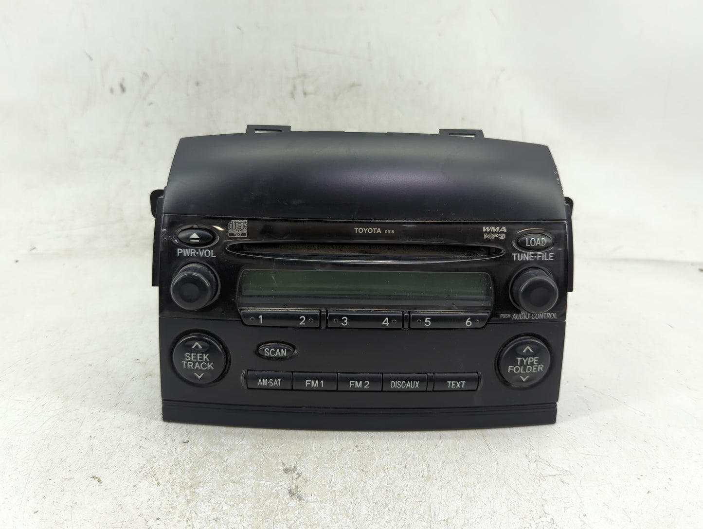 2006-2007 Toyota Sienna Radio AM FM Cd Player Receiver Replacement P/N:86120-AE053 Fits Fits 2006 2007 OEM Used Auto Parts -