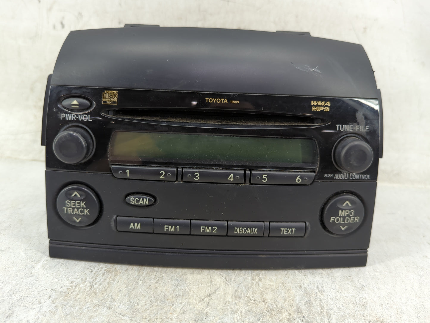 2006-2007 Toyota Sienna Radio AM FM Cd Player Receiver Replacement P/N:86120-AE040 122000-7630D101 Fits Fits 2006 2007 OEM U