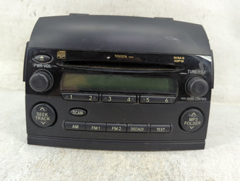 compare product 2006-2007 Toyota Sienna Radio AM FM Cd Player Receiver Replacement P/N:86120-AE040 122000-7630D101 Fits Fits 2006 2007 OEM Used Auto Parts