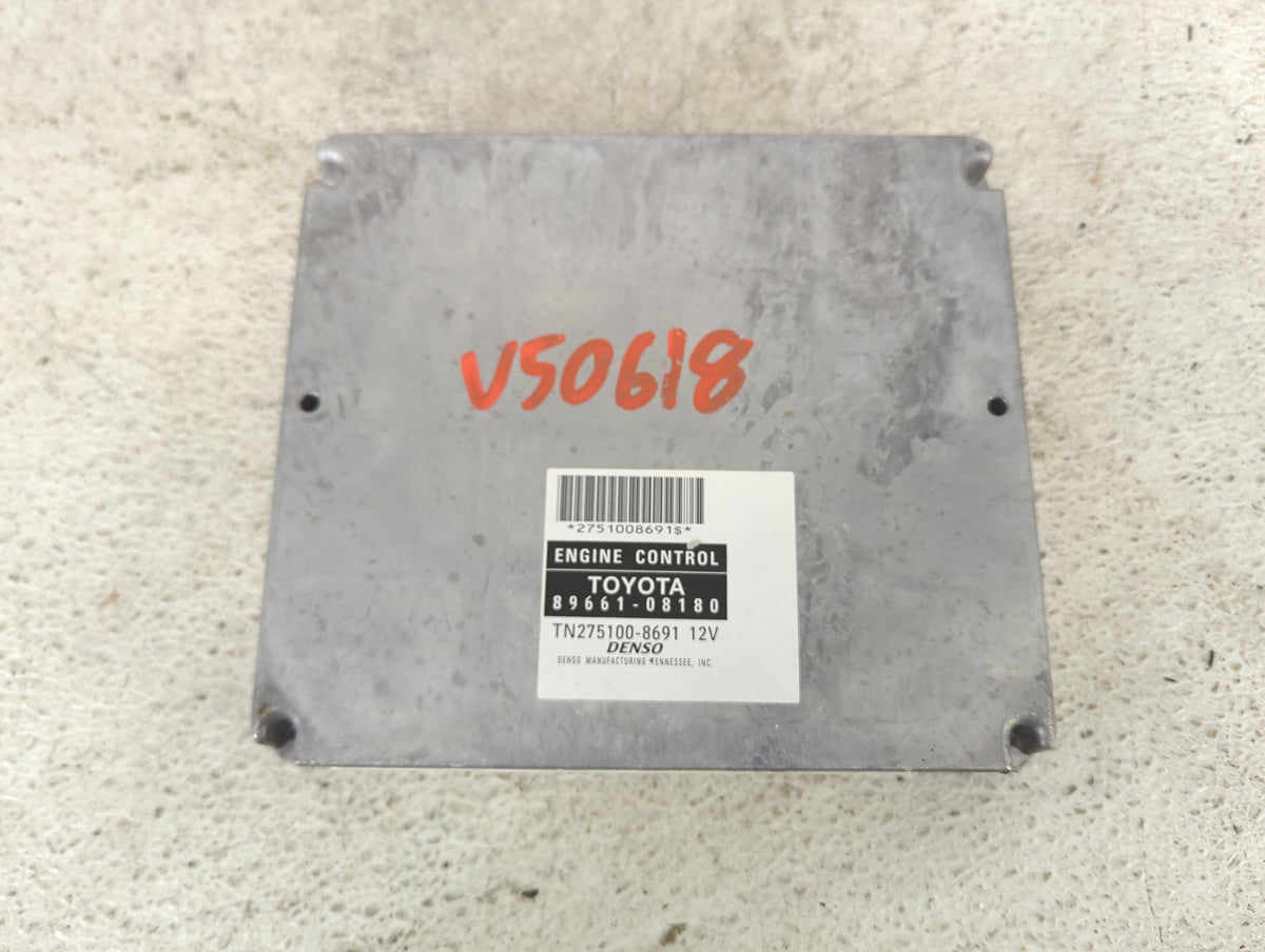 2007 Toyota Sienna PCM Engine Control Computer ECU ECM PCU OEM P/N:89661-08180 TN275100-8691 Fits OEM Used Auto Parts - Oemu