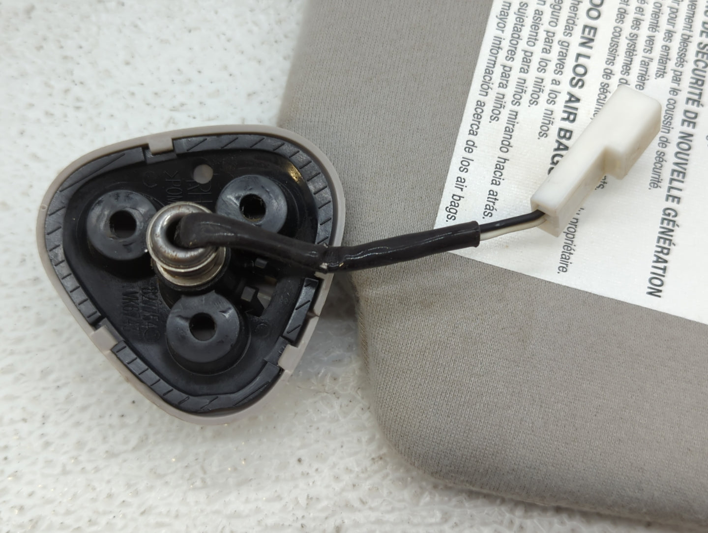 2005-2010 Toyota Sienna Sun Visor Shade Replacement Passenger Right Mirror Fits Fits 2005 2006 2007 2008 2009 2010 OEM Used 