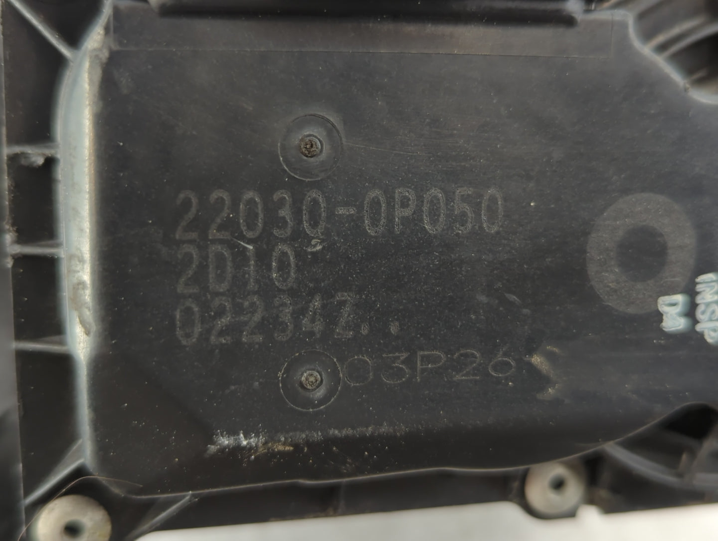 2007-2016 Toyota Sienna Throttle Body P/N:22030-0P050 Fits OEM Used Auto Parts - Oemusedautoparts1.com