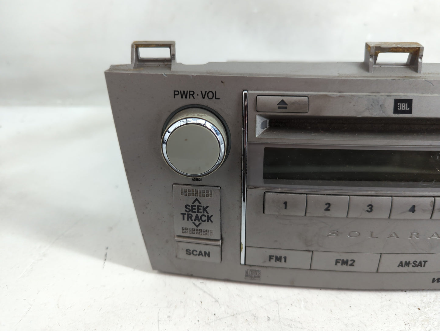 2007-2008 Toyota Solara Radio AM FM Cd Player Receiver Replacement P/N:86120-06420 Fits Fits 2007 2008 OEM Used Auto Parts -