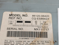 2007-2008 Toyota Solara Radio AM FM Cd Player Receiver Replacement P/N:86120-06420 Fits Fits 2007 2008 OEM Used Auto Parts -