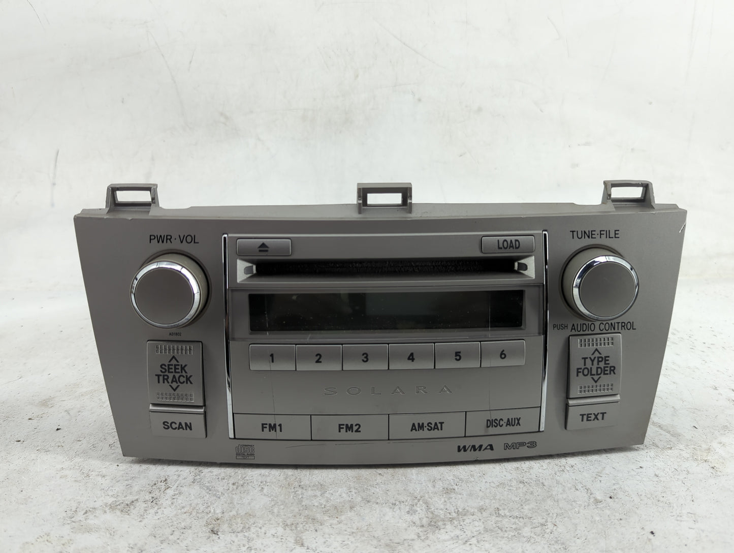 2007-2008 Toyota Solara Radio AM FM Cd Player Receiver Replacement P/N:86120-06430 28059967, AD1802 Fits Fits 2007 2008 OEM 