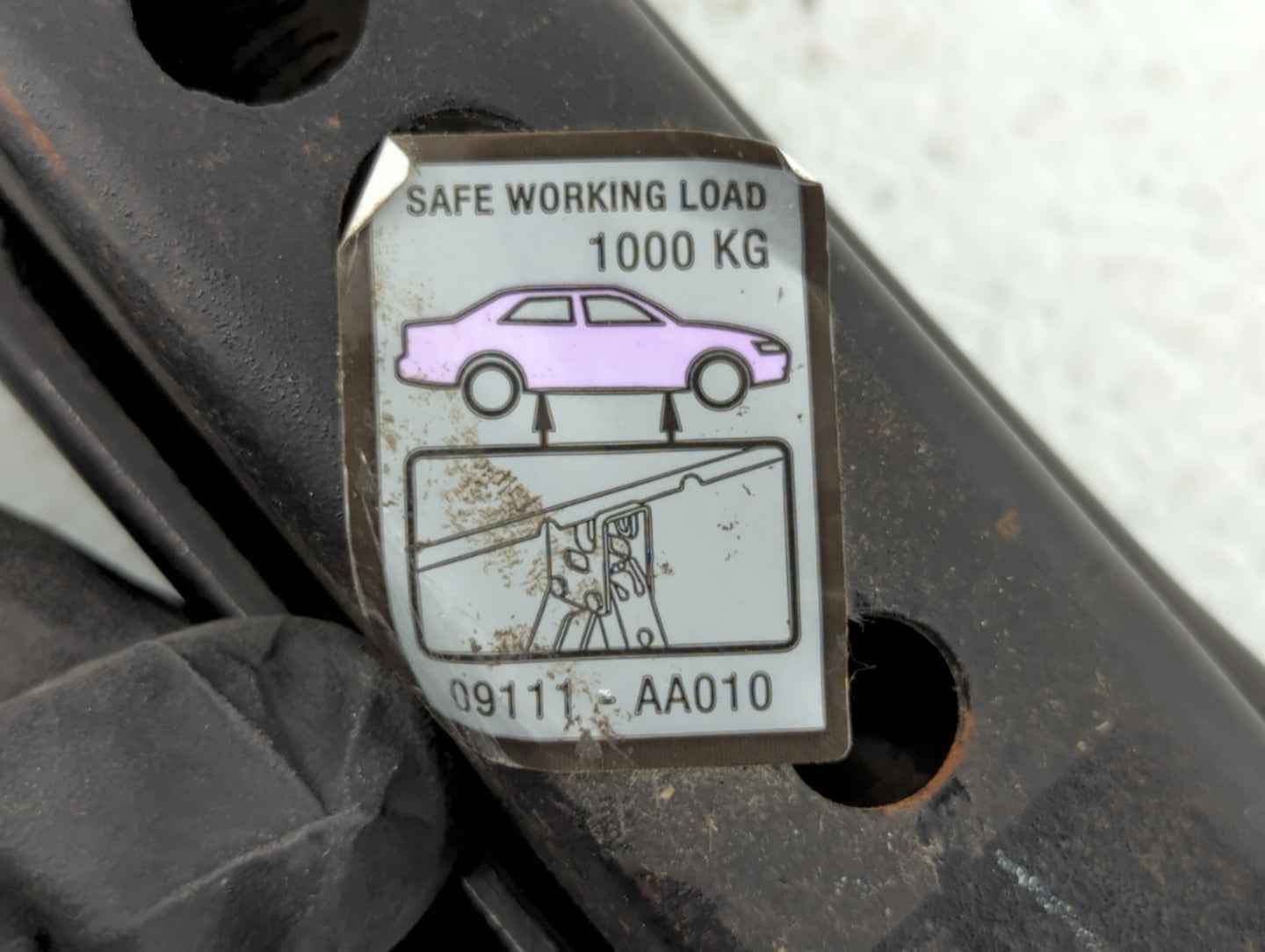 2007 Toyota Solara Spare Scissor Car Jack Black - Oemusedautoparts1.com