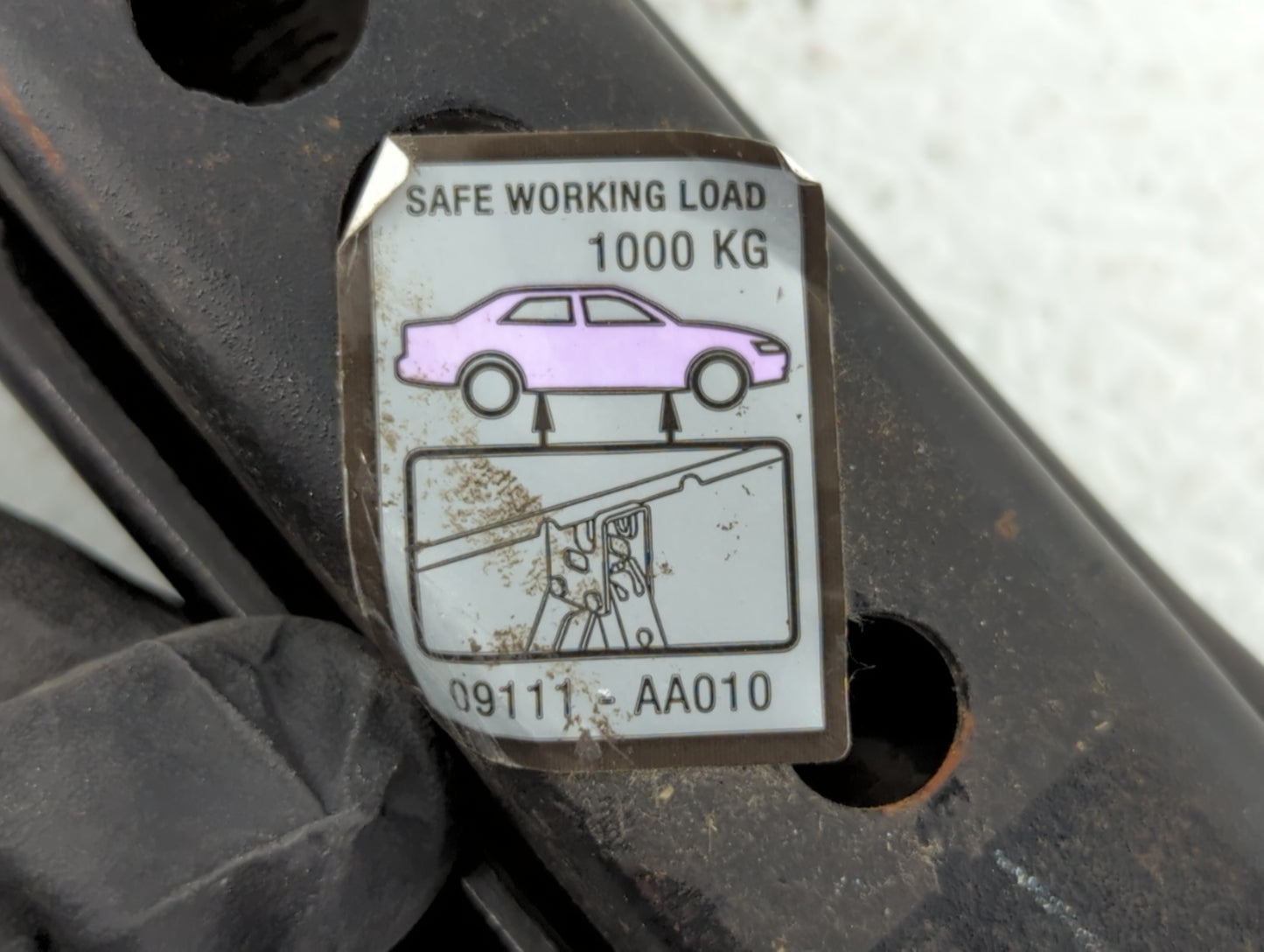 2007 Toyota Solara Spare Scissor Car Jack Black - Oemusedautoparts1.com