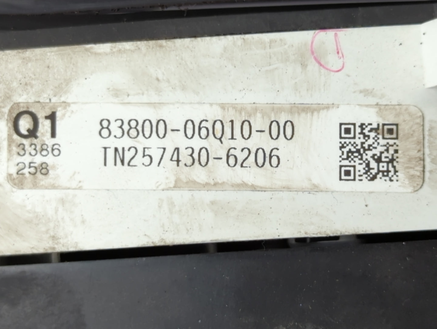 2007-2008 Toyota Solara Instrument Cluster Speedometer Gauges P/N:TN257430-6206 83800-06010-00 Fits Fits 2007 2008 OEM Used 
