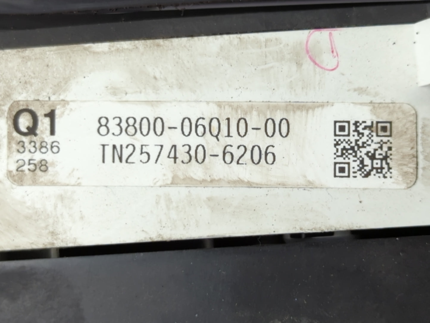 2007-2008 Toyota Solara Instrument Cluster Speedometer Gauges P/N:TN257430-6206 83800-06010-00 Fits Fits 2007 2008 OEM Used 