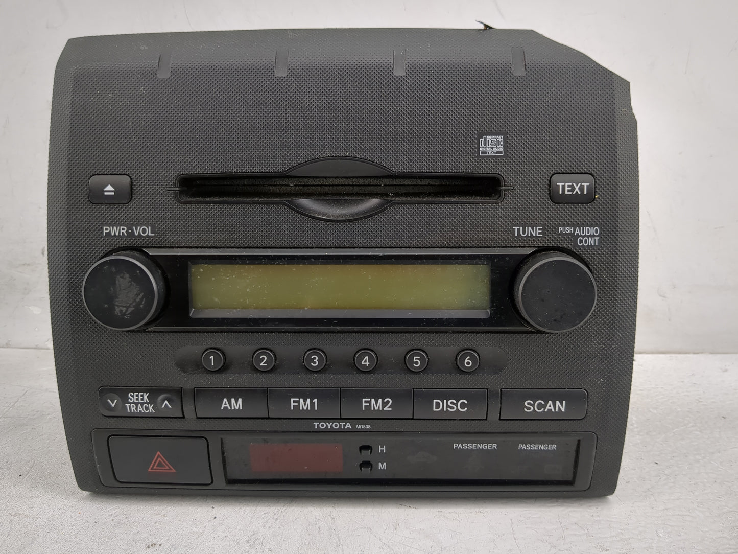 2007-2008 Toyota Tacoma Radio AM FM Cd Player Receiver Replacement P/N:86120-04111 Fits Fits 2007 2008 OEM Used Auto Parts -
