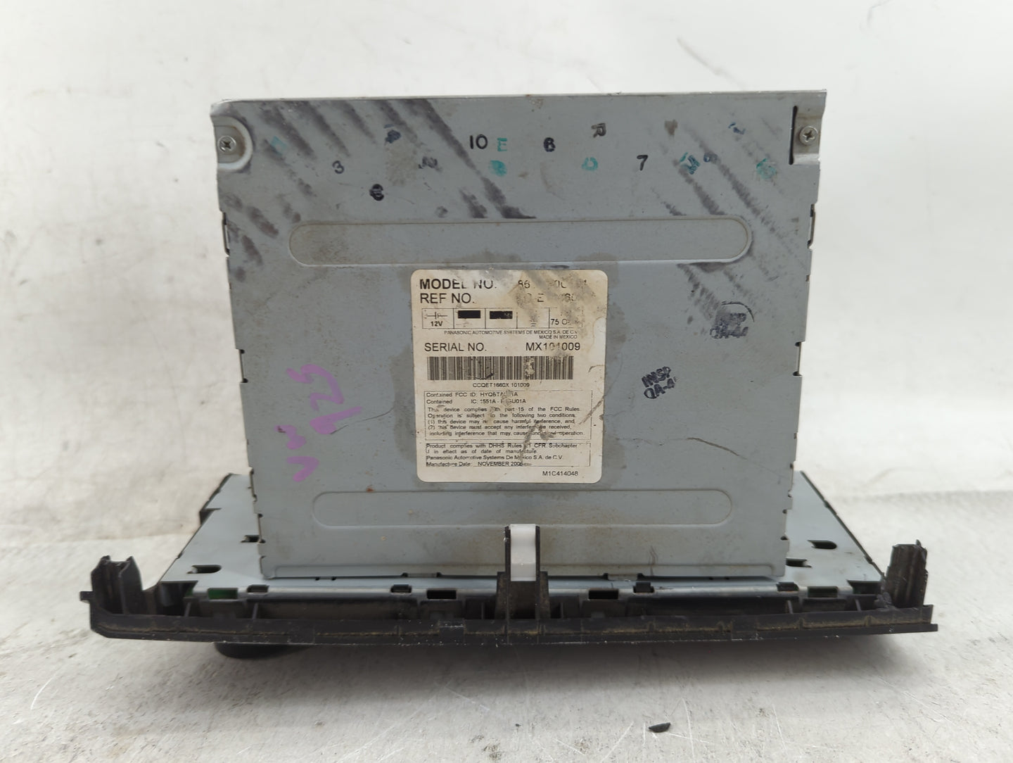 2007-2012 Toyota Tundra Radio AM FM Cd Player Receiver Replacement P/N:CCQET1660X HYQBTA Fits Fits 2007 2008 2009 2010 2011 