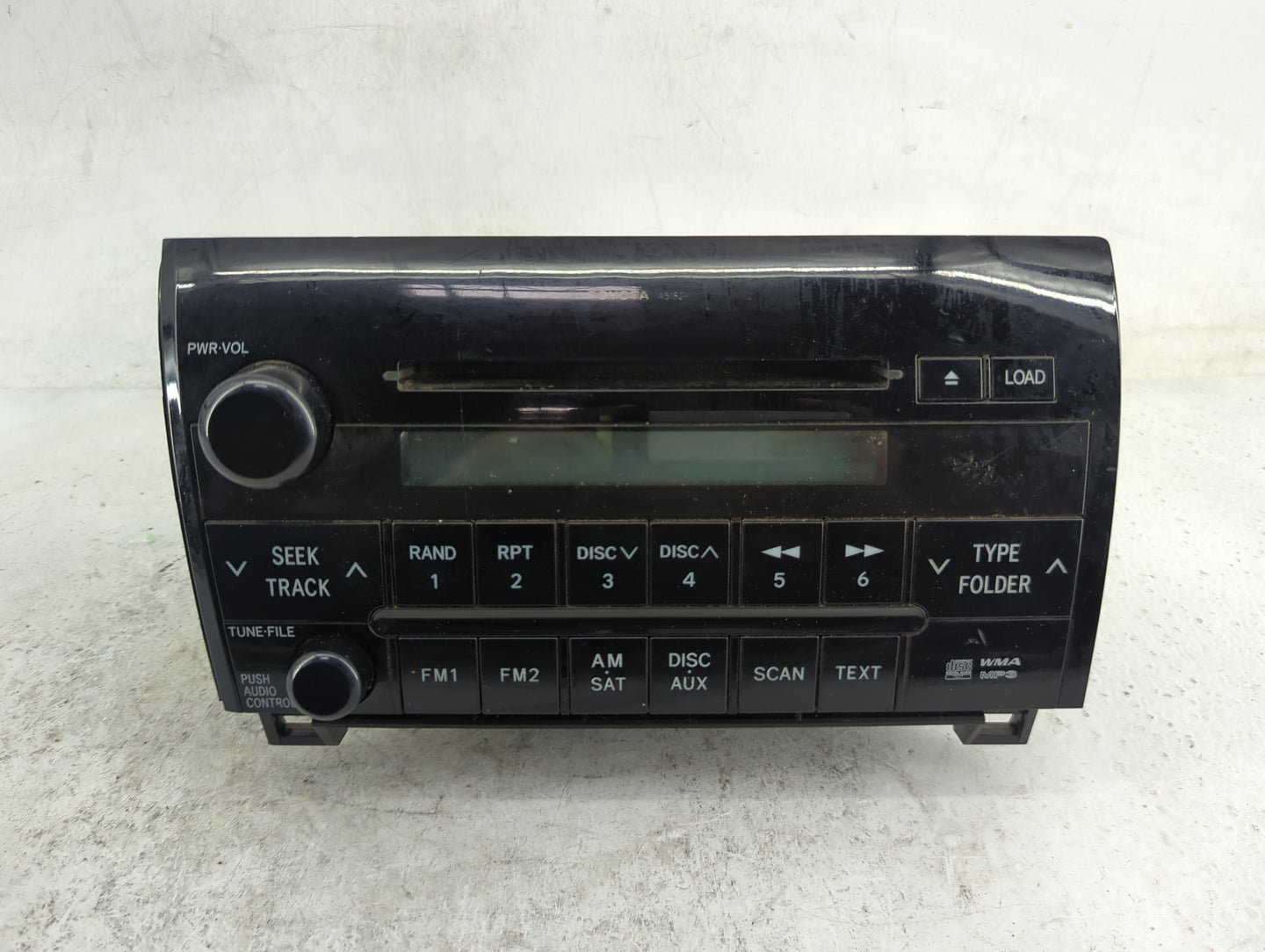 2007-2012 Toyota Tundra Radio AM FM Cd Player Receiver Replacement P/N:86120-0C181 CQ-ET1661X Fits OEM Used Auto Parts - Oem