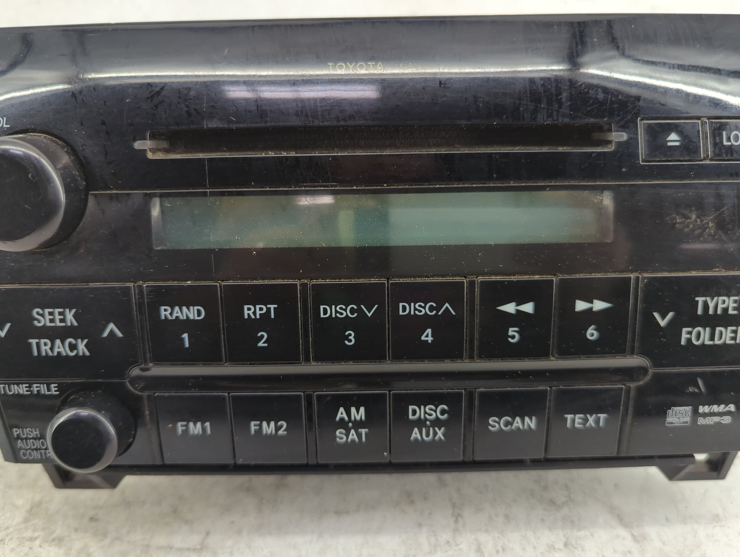 2007-2012 Toyota Tundra Radio AM FM Cd Player Receiver Replacement P/N:86120-0C181 CQ-ET1661X Fits OEM Used Auto Parts - Oem