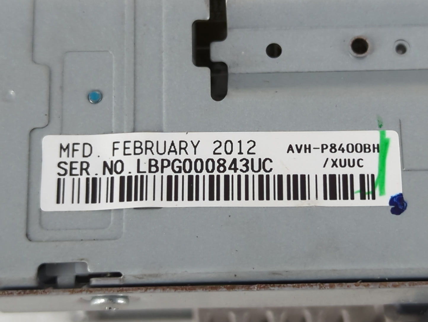 2007-2012 Toyota Tundra Radio AM FM Cd Player Receiver Replacement P/N:84938 14696 AVH-P8400BH Fits OEM Used Auto Parts - Oe