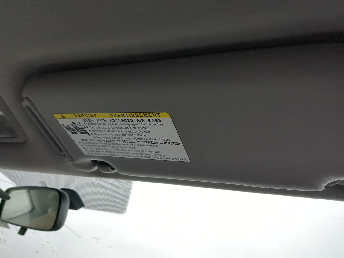 2006-2007 Toyota Yaris Sun Visor Shade Replacement Passenger Right Mirror Fits Fits 2006 2007 OEM Used Auto Parts - Oemuseda