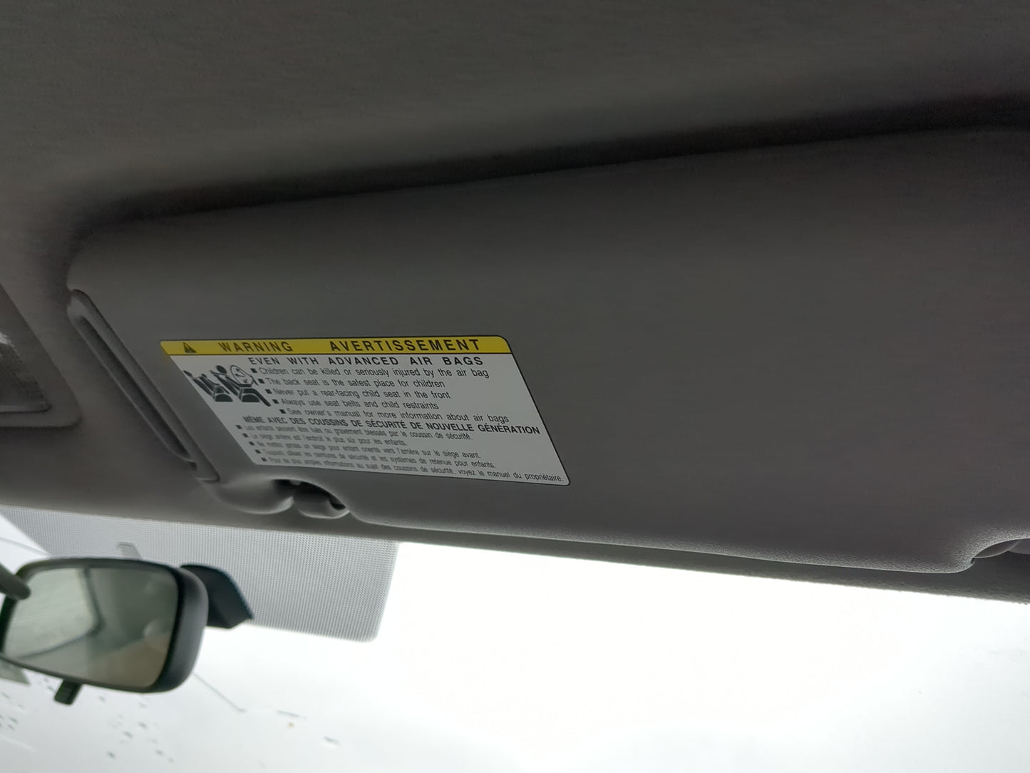 2006-2007 Toyota Yaris Sun Visor Shade Replacement Passenger Right Mirror Fits Fits 2006 2007 OEM Used Auto Parts - Oemuseda