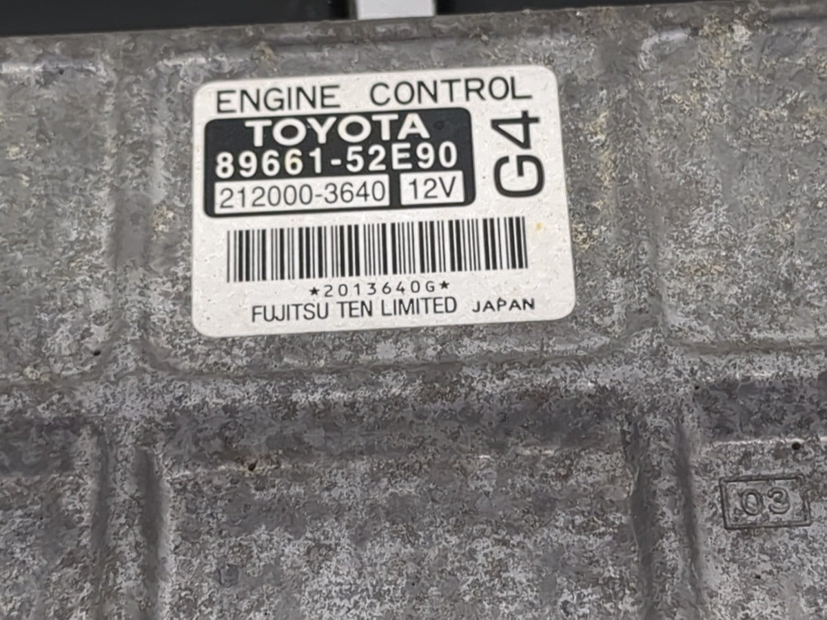 2006-2007 Toyota Yaris PCM Engine Control Computer ECU ECM PCU OEM P/N:89661-52E90 212000-3640 Fits Fits 2006 2007 OEM Used 