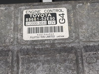 2006-2007 Toyota Yaris PCM Engine Control Computer ECU ECM PCU OEM P/N:89661-52E90 212000-3640 Fits Fits 2006 2007 OEM Used 