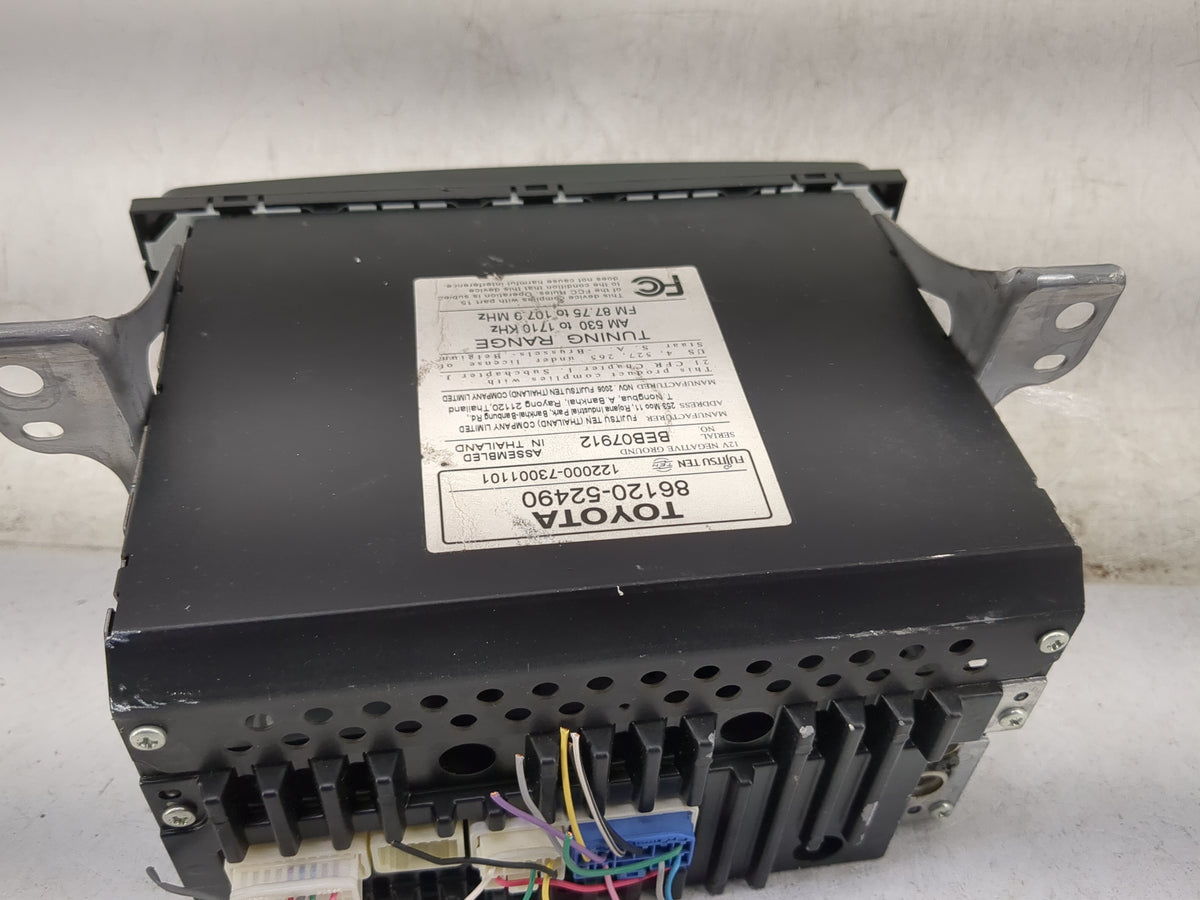 2006-2008 Toyota Yaris Radio AM FM Cd Player Receiver Replacement P/N:86120-52490 Fits Fits 2006 2007 2008 OEM Used Auto Par