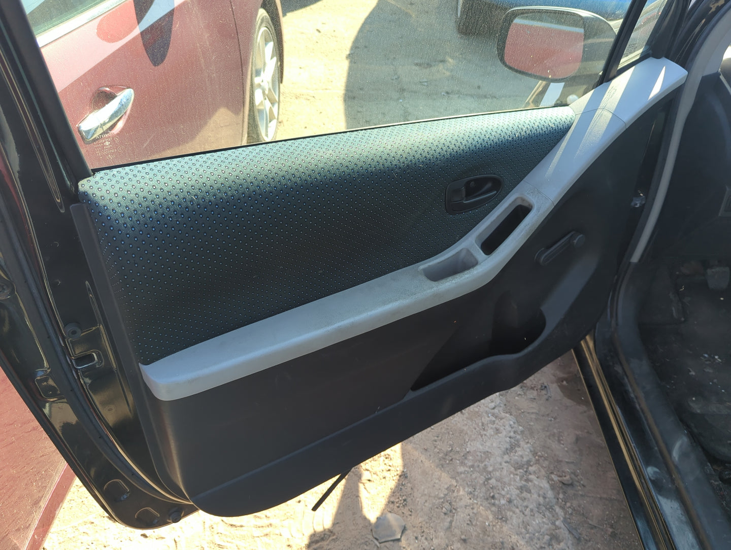 2007 Toyota Yaris Front Left Driver Interior Door Panel Trim - Oemusedautoparts1.com