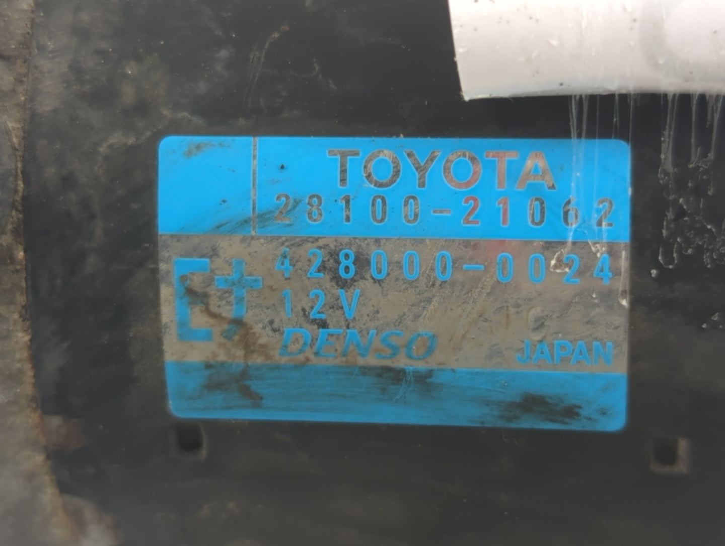 2006-2012 Toyota Yaris Car Starter Motor Solenoid OEM P/N:28100-21062 Fits OEM Used Auto Parts - Oemusedautoparts1.com