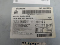 2007-2009 Volkswagen Eos Radio AM FM Cd Player Receiver Replacement P/N:1K0 035 180 G Fits Fits 2006 2007 2008 2009 OEM Used