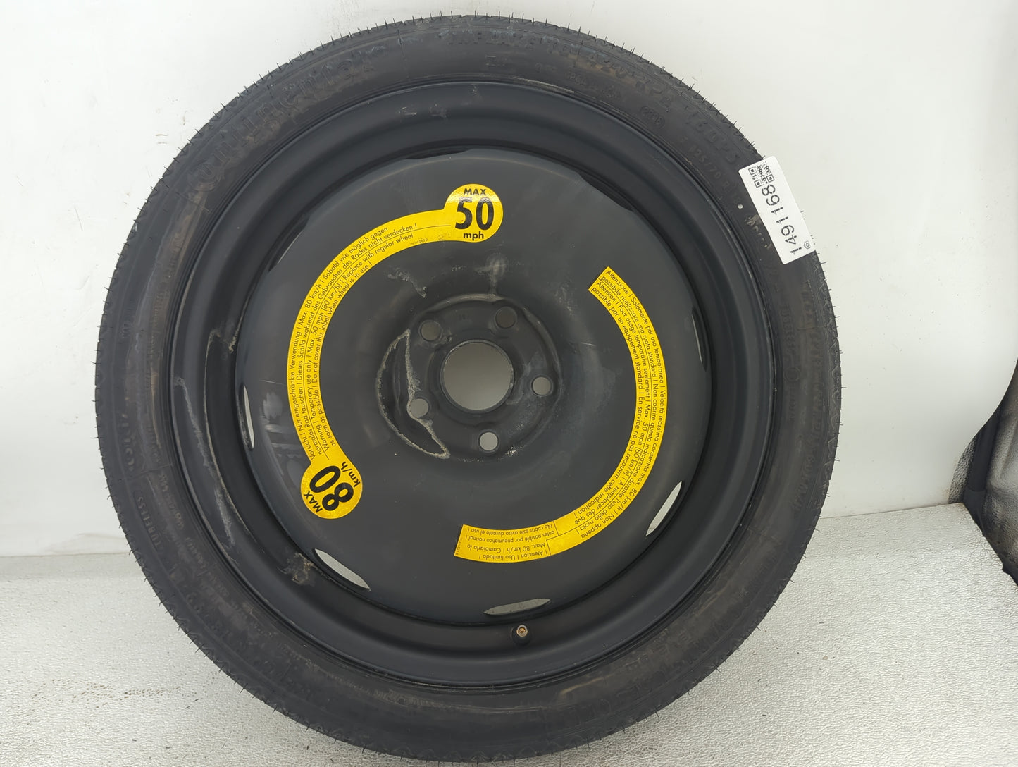 2007-2016 Volkswagen Eos Spare Donut Tire Wheel Rim Oem - Oemusedautoparts1.com