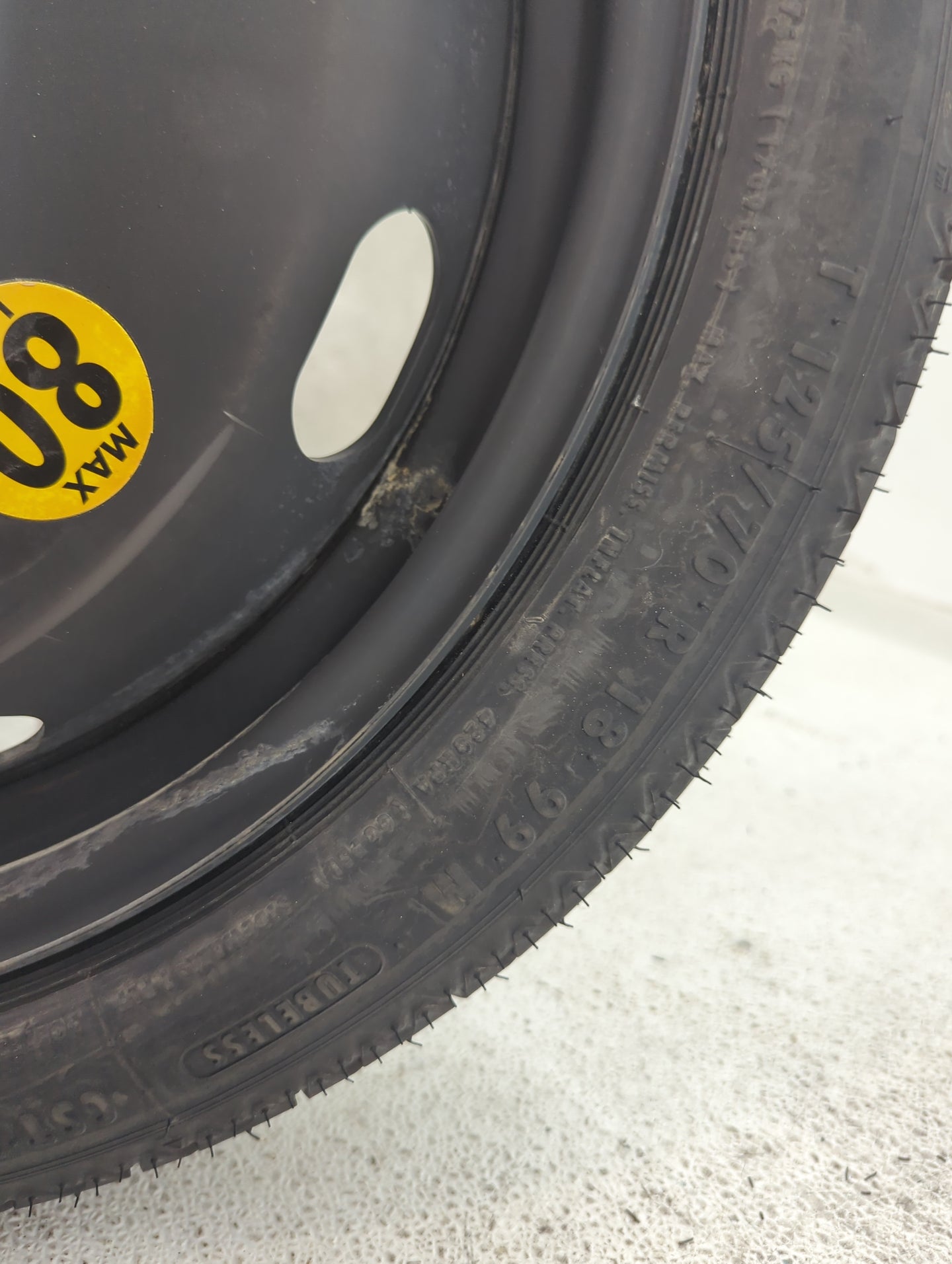 2007-2016 Volkswagen Eos Spare Donut Tire Wheel Rim Oem - Oemusedautoparts1.com