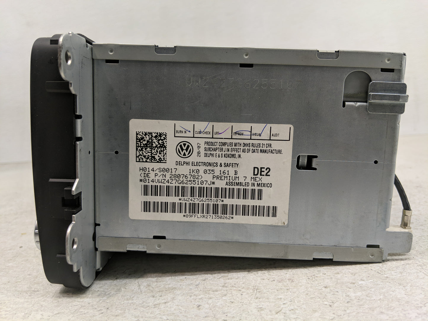 2006-2009 Volkswagen Jetta Radio AM FM Cd Player Receiver Replacement P/N:1K0035161B Fits Fits 2006 2007 2008 2009 OEM Used 