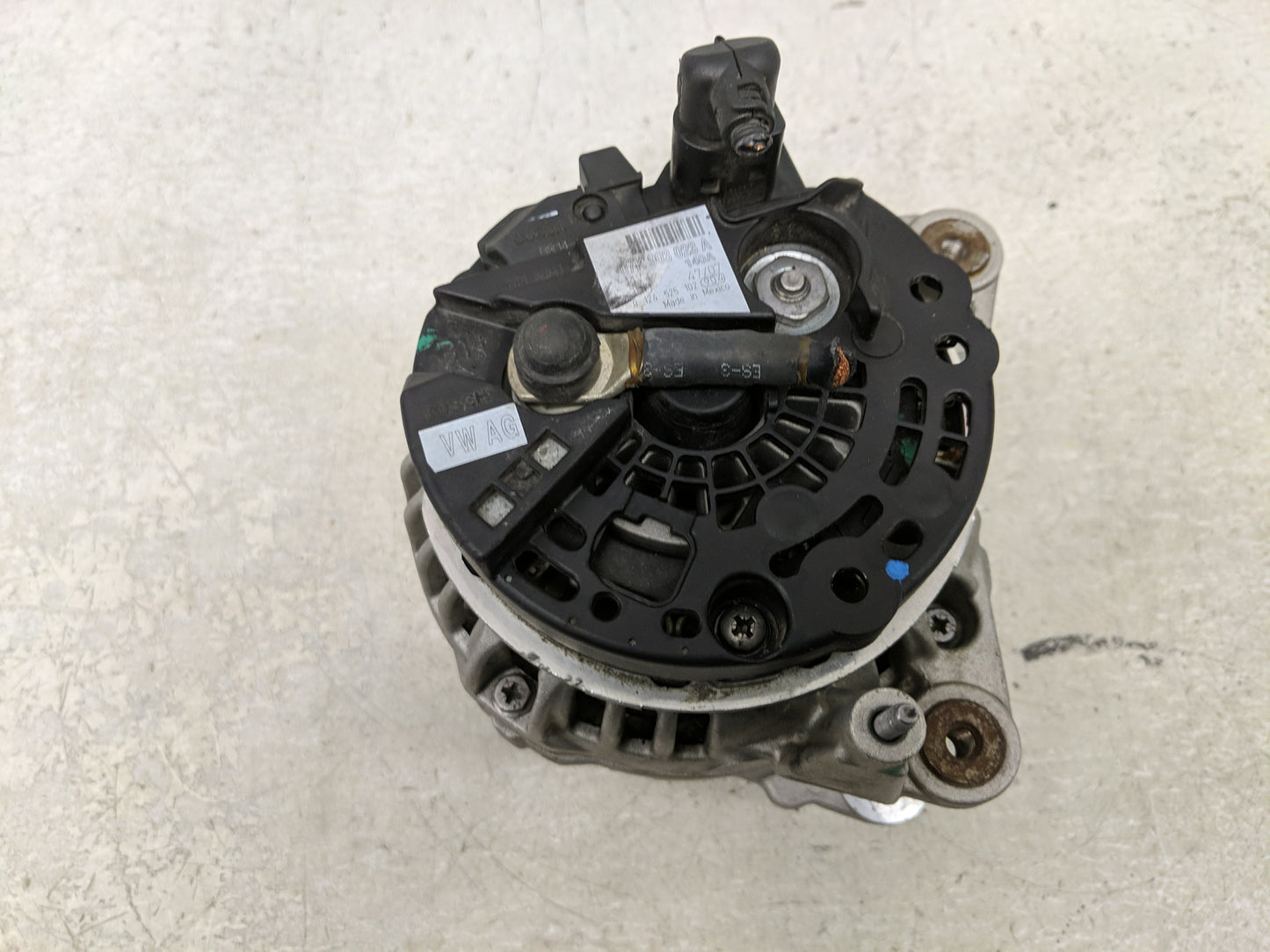 2005-2014 Volkswagen Jetta Alternator Replacement Generator Charging Assembly Engine OEM P/N:07K 903 023 A Fits OEM Used Aut