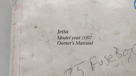2007 Volkswagen Jetta Owners Manual Book Guide OEM Used Auto Parts