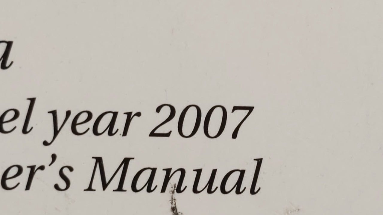 2007 Volkswagen Jetta Owners Manual Book Guide OEM Used Auto Parts - Oemusedautoparts1.com