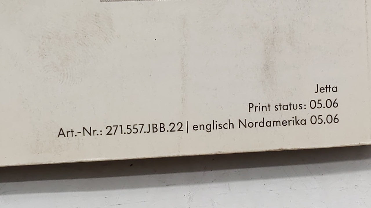 2007 Volkswagen Jetta Owners Manual Book Guide OEM Used Auto Parts - Oemusedautoparts1.com