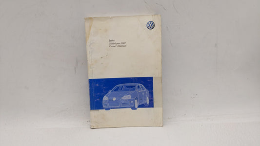 2007 Volkswagen Jetta Owners Manual Book Guide OEM Used Auto Parts - Oemusedautoparts1.com