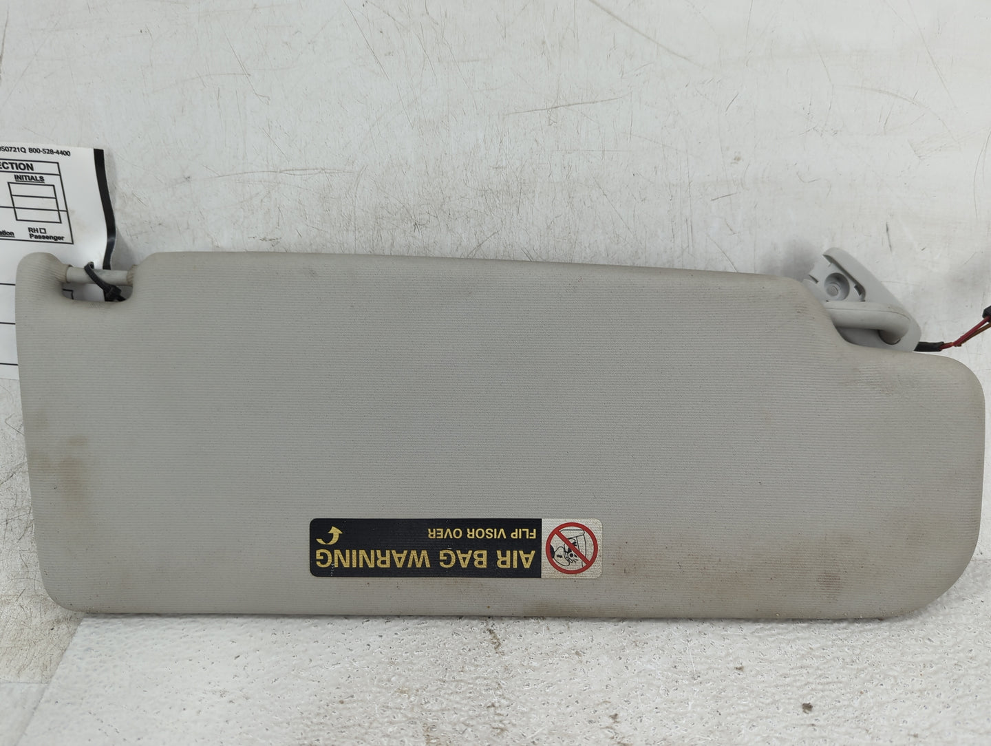 2006-2010 Volkswagen Passat Sun Visor Shade Replacement Driver Left Mirror Fits OEM Used Auto Parts - Oemusedautoparts1.com