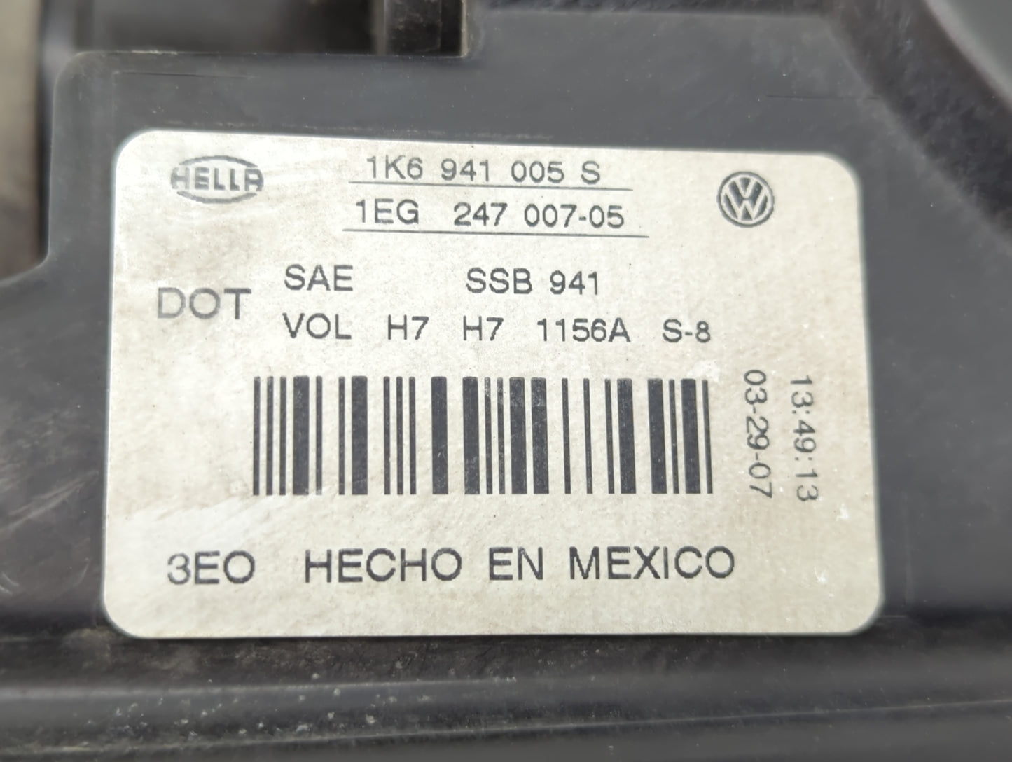 2006-2009 Volkswagen Rabbit Driver Left Oem Head Light Headlight Lamp - Oemusedautoparts1.com