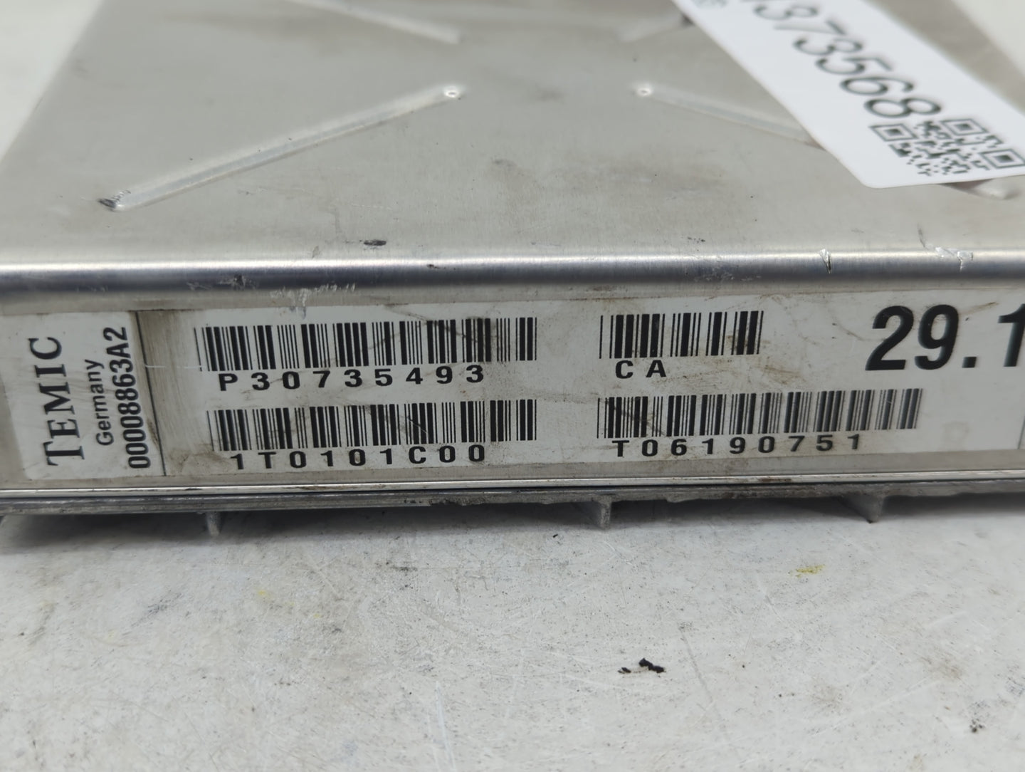 2007 Volvo S60 PCM Engine Control Computer ECU ECM PCU OEM P/N:00008863A2 Fits OEM Used Auto Parts - Oemusedautoparts1.com