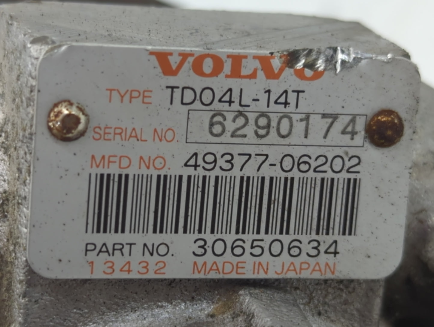 2004-2009 Volvo S60 Turbocharger Turbo Charger Super Charger Supercharger - Oemusedautoparts1.com