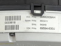 2007 Volvo S80 Instrument Cluster Speedometer Gauges P/N:69594-680U 30682840AH Fits OEM Used Auto Parts - Oemusedautoparts1.