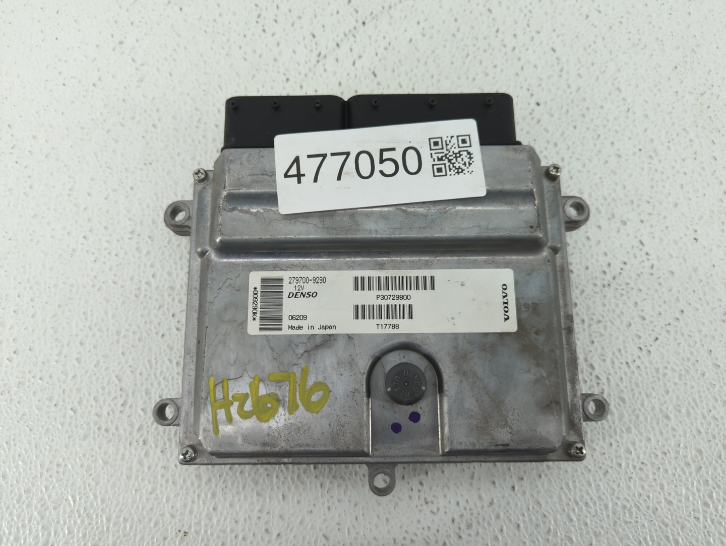 2007 Volvo V40 PCM Engine Control Computer ECU ECM PCU OEM P/N:279700-9290 P30729800 Fits Fits 2008 2009 2010 OEM Used Auto 