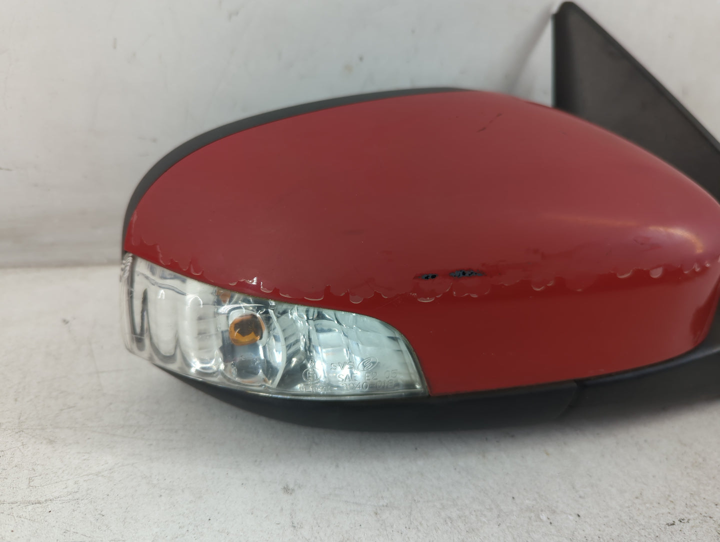 2007 Volvo V40 Passenger Right Side View Manual Door Mirror Red - Oemusedautoparts1.com